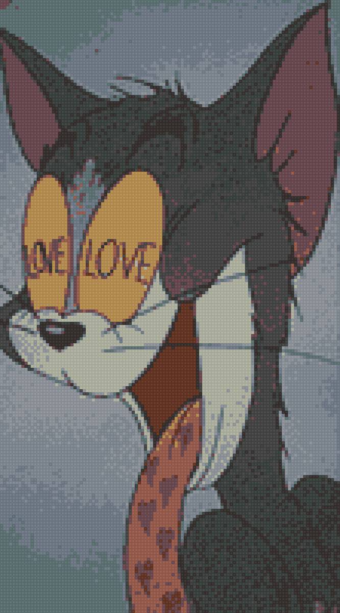 Влюблённый том - пинтерест, том и джерри, том, любовь, мультики - предпросмотр