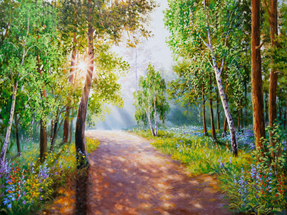 Елена Самарская. Пейзаж - пейзаж, елена самарская - оригинал