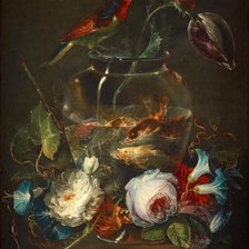 Схема вышивки «Золотые рыбки»