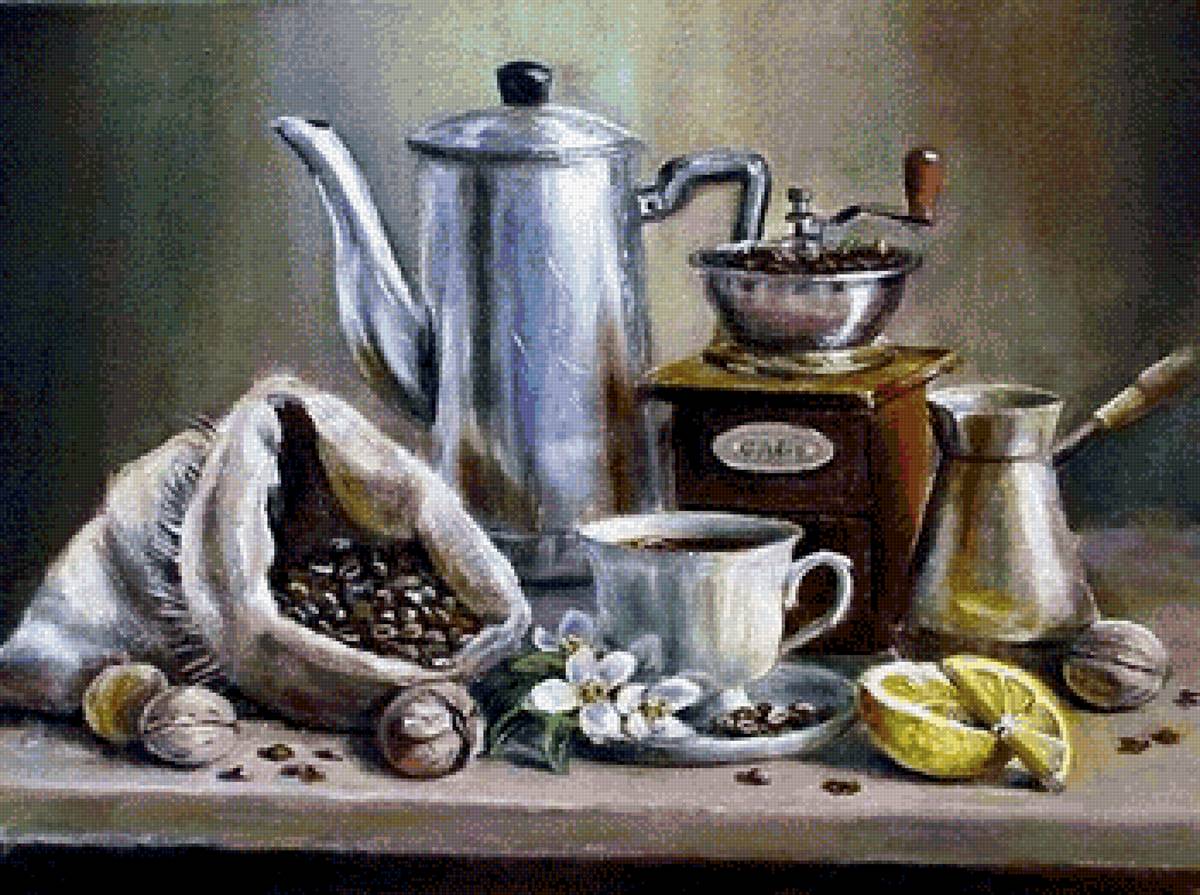 Кофе - напиток, кофе, натюрморт - предпросмотр