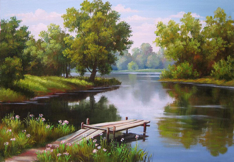 Елена Самарская. Пейзаж. - елена самарская, пейзаж - оригинал