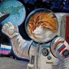 Схема вышивки «Россия, космос,котя, акварель, пнк»