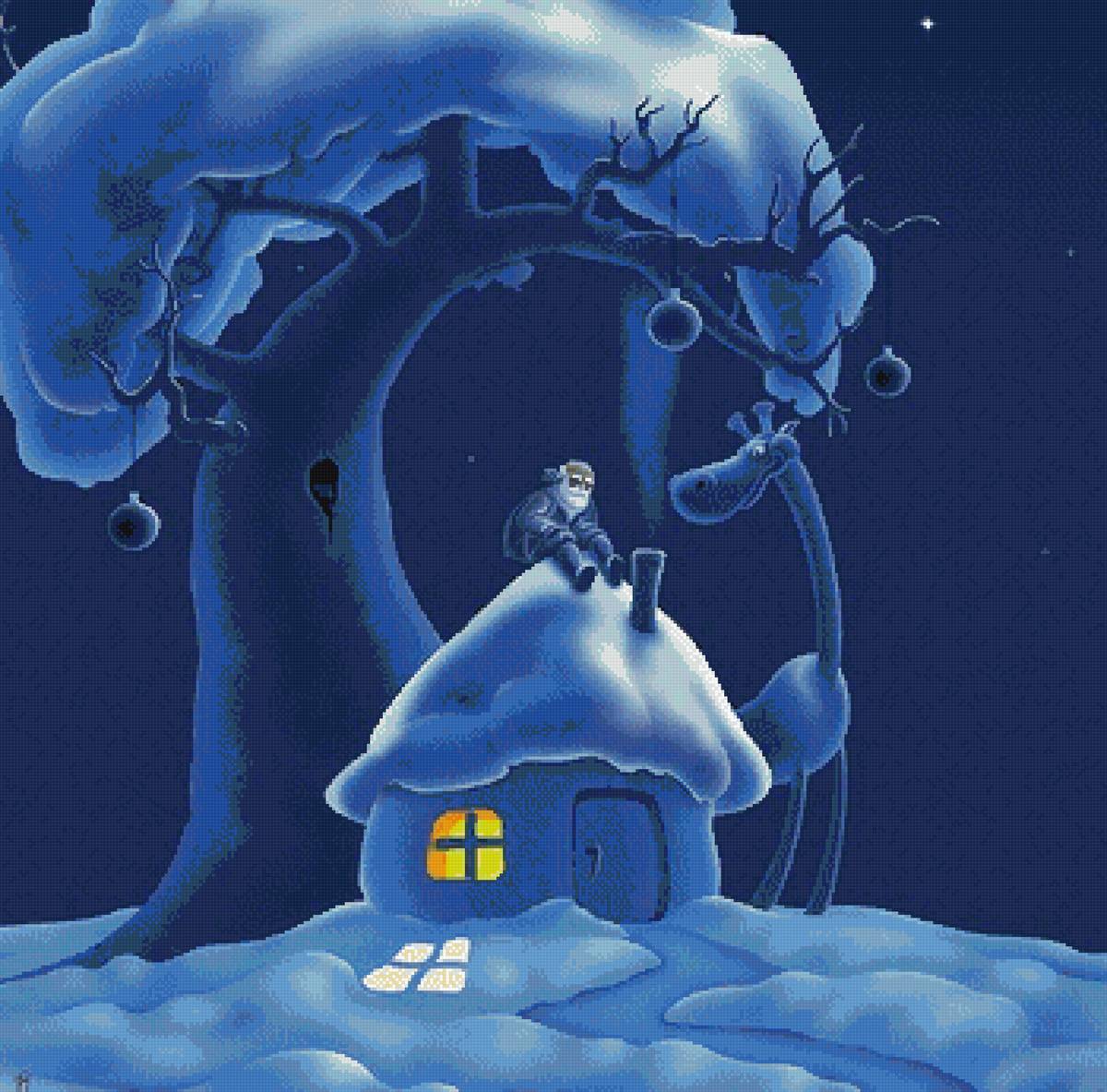 фантазия, акварель, пнк - предпросмотр