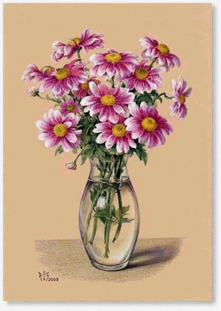 Цветы в вазе - цветы, ваза - предпросмотр