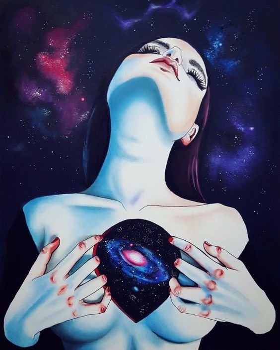 Вселенная - космос, девушка, вселенная - оригинал