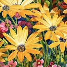 Схема вышивки «Цветы»