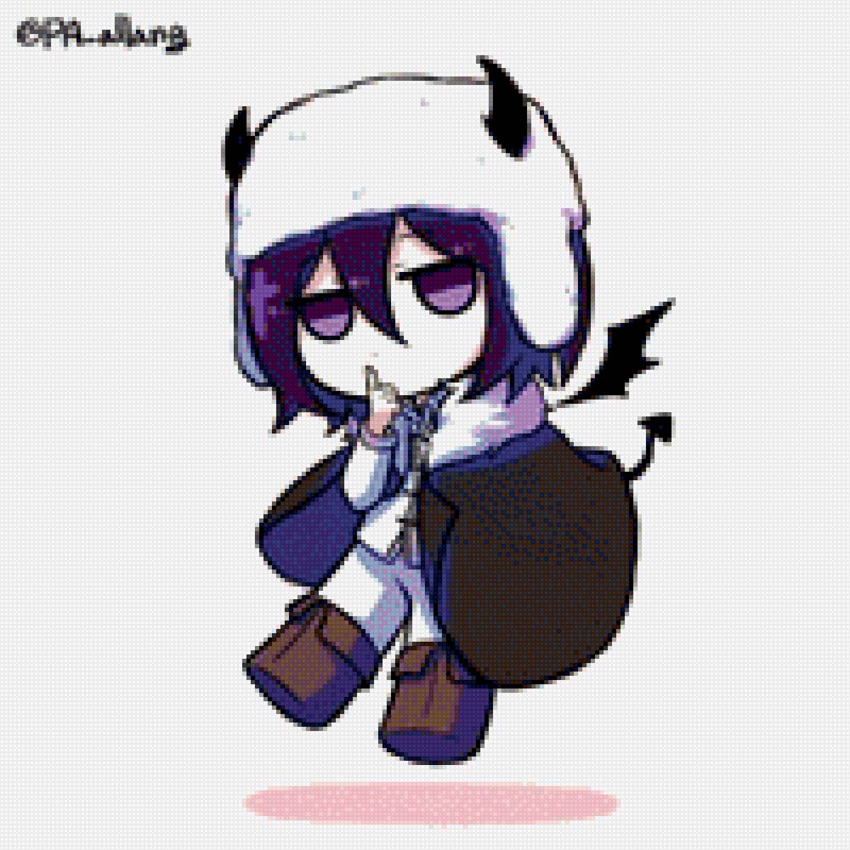 Достоевский,чиби. - анимэ, чиби, достоевский, бродячие псы - предпросмотр