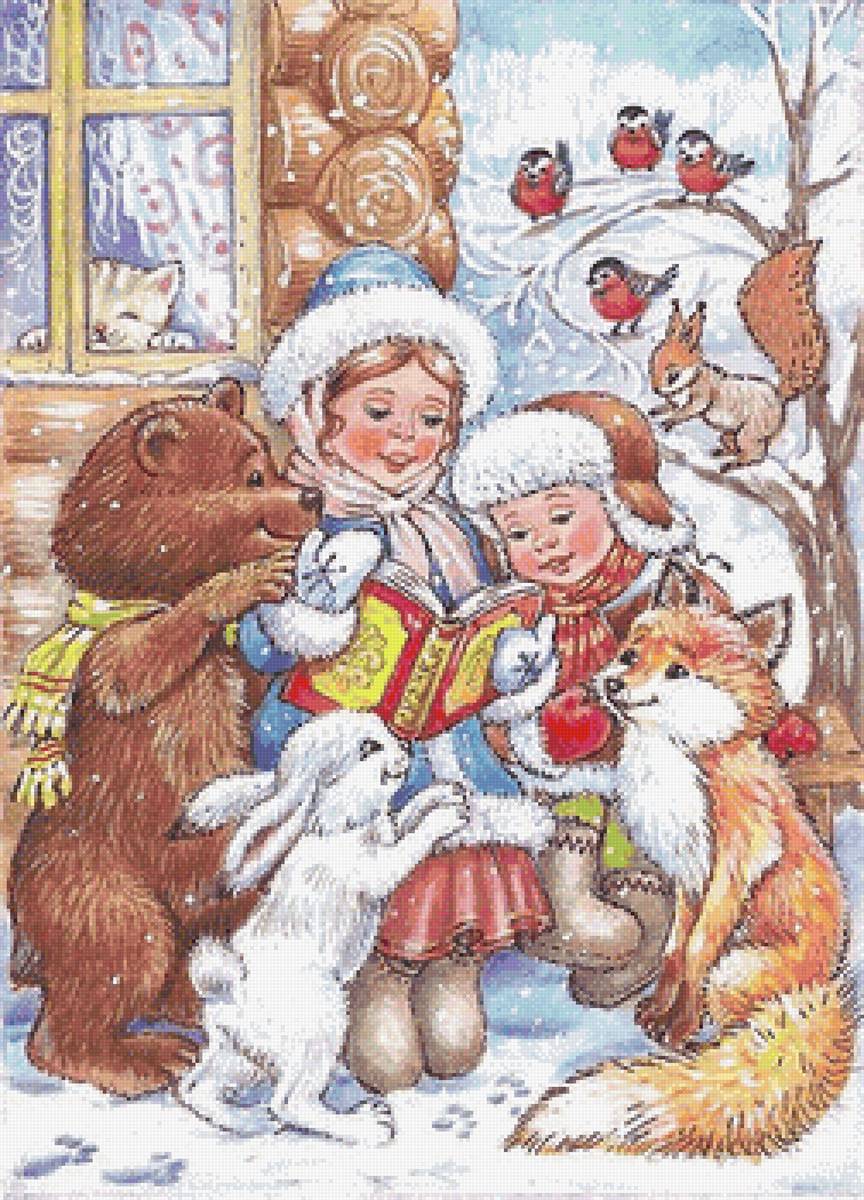 Русские сказки - дети, зима - предпросмотр