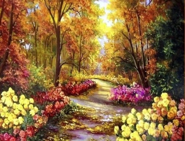 Осенняя тропинка - оригинал