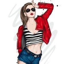 Схема вышивки «moda»