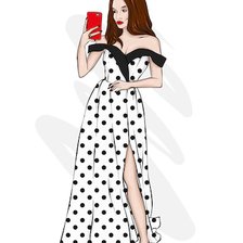 Схема вышивки «moda»