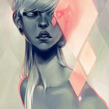 Схема вышивки «Девушка»