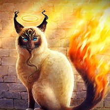 Схема вышивки «Кошка»