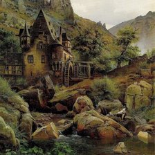 Схема вышивки «Замок»