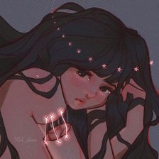 Схема вышивки «Девушка»