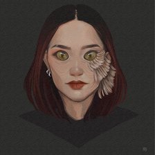 Схема вышивки «Девушка»