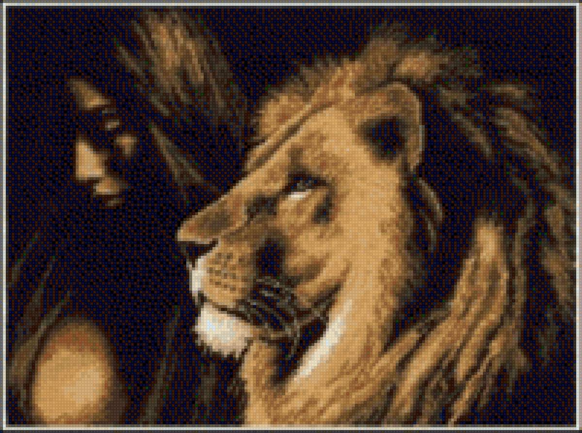 Девушка со Львом - предпросмотр