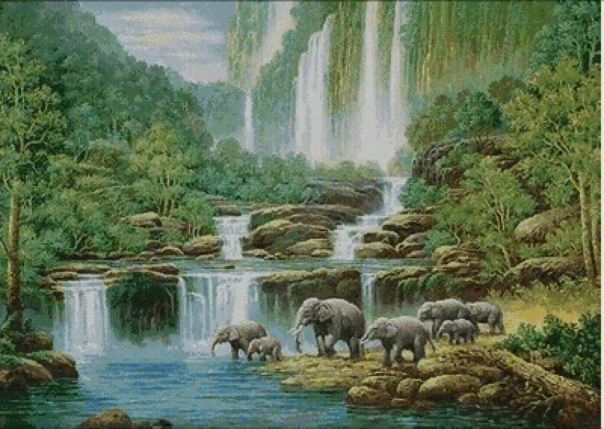 №2555969 - природа, слоны, животные - предпросмотр