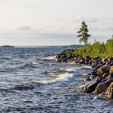 Схема вышивки «берег моря»