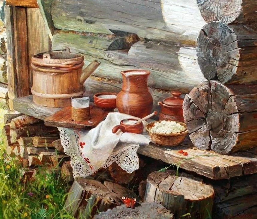 Натюрморт - бжезовский, кувшин - оригинал