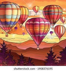 воздушные шары - рисунок - оригинал
