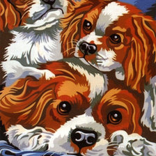 Схема вышивки «щенки»