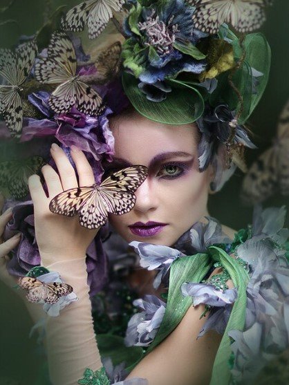 vrouw vlinder - vlinder - оригинал