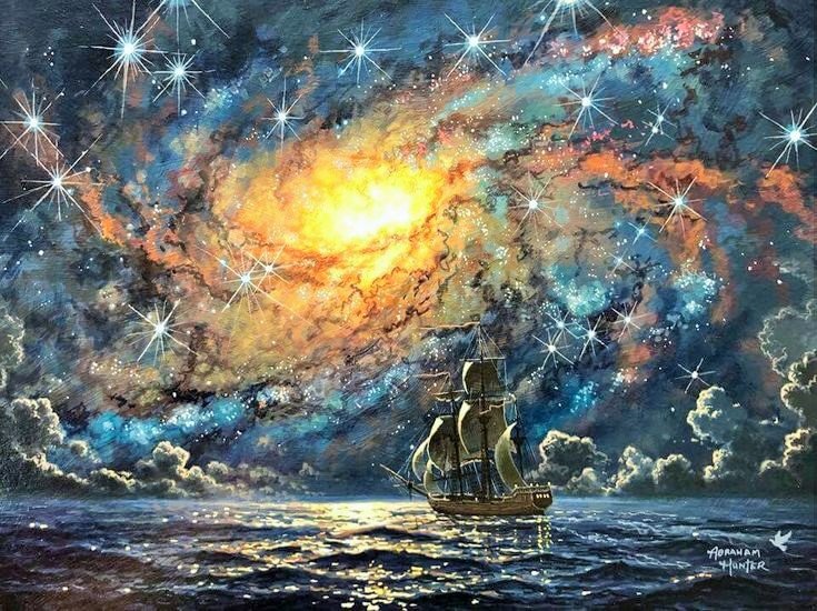 Абрахам Хантер - абрахам хантер, вселенная, природа, море, парусник - оригинал