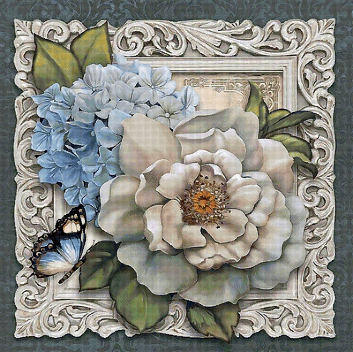 №2558848 - бабочки, цветы - предпросмотр