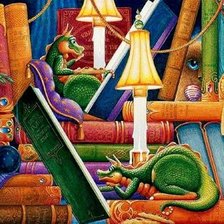 DRAGONES LEYENDO DMC