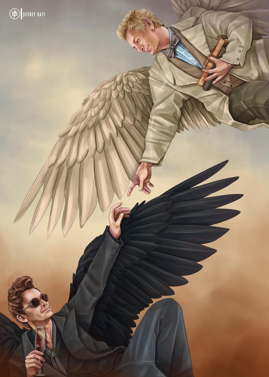 Кроули и Ази - кроули, благие знамения, азирафель - оригинал