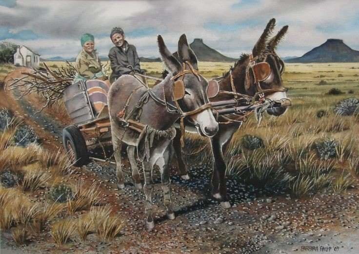 Burros - paisaje - оригинал