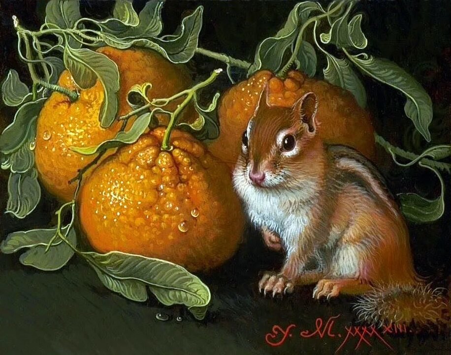 №2560697 - животные, грызуны, натюрморт, яна мовчан - оригинал