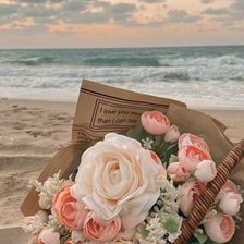 Схема вышивки «Розы на берегу»