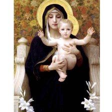 Схема вышивки «Мадонна с Младенцем»