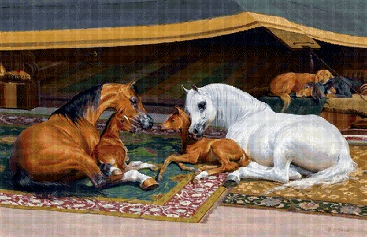 №2561667 - животные, восток, кони - предпросмотр