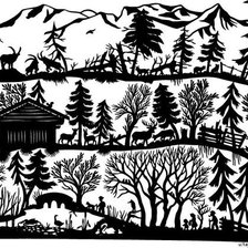 Схема вышивки «семплеры,примитивы»