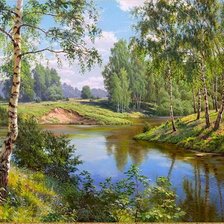 Схема вышивки «Игорь Прищепа. Пейзаж.»