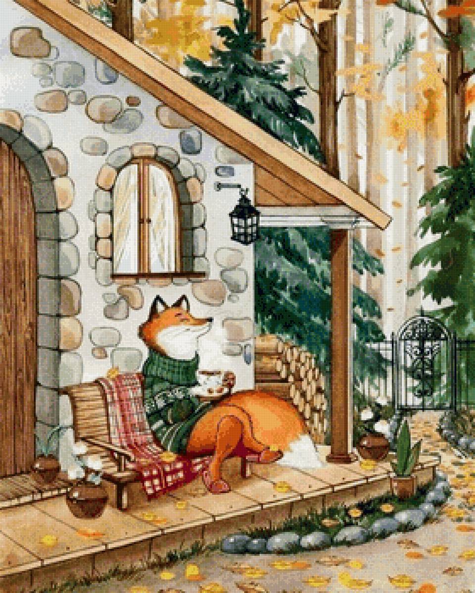 На веранде. - предпросмотр