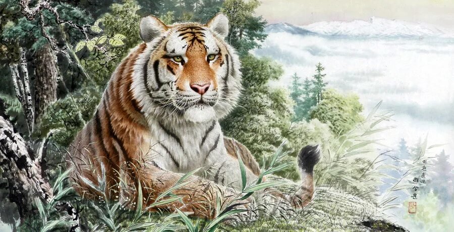 №2562478 - природа, животные, тигр - оригинал