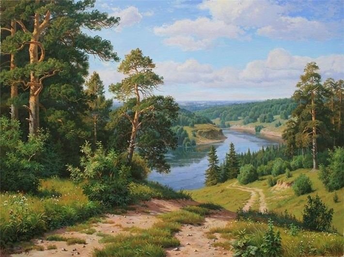 Виталий Потапов. Пейзаж. - пейзаж, виталий потапов - оригинал