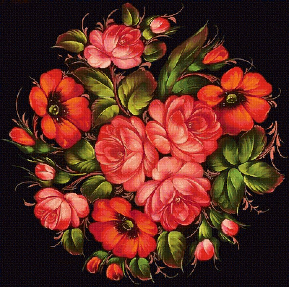 №2563261 - подушка, цветы - предпросмотр