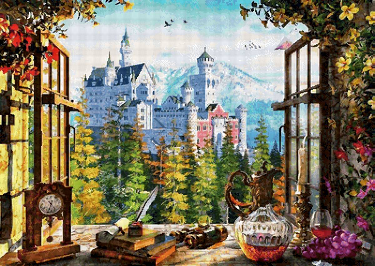 №2563343 - натюрморт, замок, окно - предпросмотр