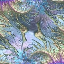 Схема вышивки «фрактал, пнк»