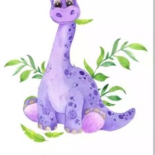 Оригинал схемы вышивки «Детский динозавр» (№2564273)