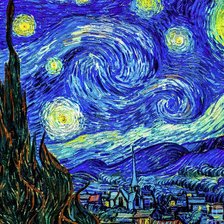 Схема вышивки «Van Gogh Starry Night»