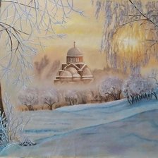 Схема вышивки «Зима»