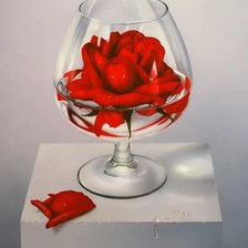Схема вышивки «Роза в бокале»