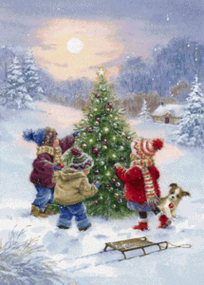 Дети - новый год, рождество - предпросмотр