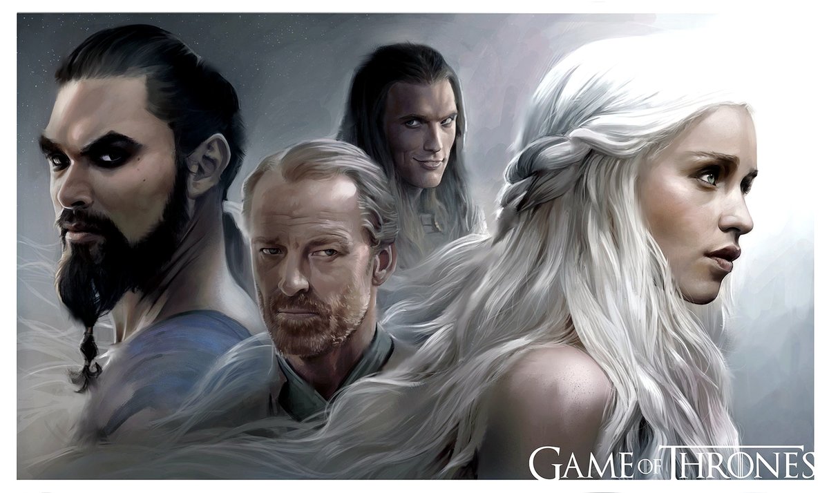 Игра Престолов - дайнерис таргариенс, кхало дрог, игра престолов - оригинал